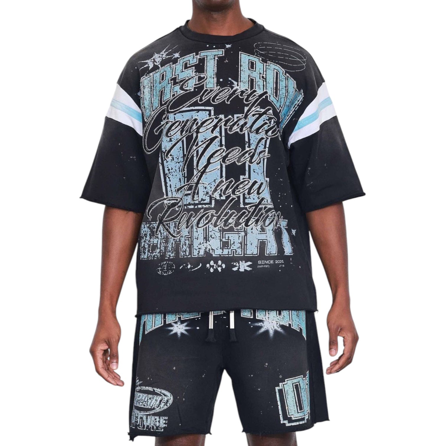 FIRST ROW: Washed Bright Future Varsity Tee